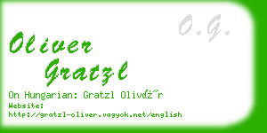 oliver gratzl business card